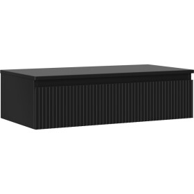 MEXEN/S - Rivel koupelnová skříňka pod umyvadlo 90 cm s deskou, 1 šuplík, reliéf , černá mat 91A20-09023-1-BFC71