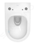 DURAVIT - ME by Starck Závěsné WC pro bideotvé sedátko SensoWash, Rimless, s WonderGliss, alpská bílá 25295900001