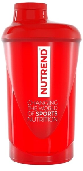 Sportovní shaker Nutrend 600ml - červený