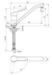 IDEAL STANDARD - CeraFlex Dřezová baterie, chrom BC130AA