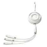 Joyroom S-A40 Nabíjecí kabel 3v1 USB-A (M) - USB-C + MicroUSB + Lightning (M) 3.5A 1m bílá (S-A40 White)