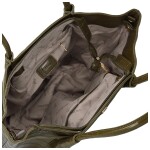 Luxusní dámská koženková kabelka na rameno Moiry, zelená