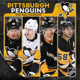 JF Turner Kalendář Pittsburgh Penguins 2025 Wall Calendar