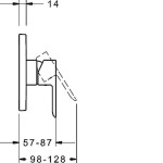 HANSA - Ligna Sprchová baterie pod omítku, chrom 83879513