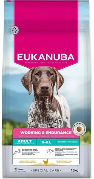 Eukanuba Special Care Adult Working Endurance 15 kg / Granule pro psy / Aktivní psi / Kuřecí a krůtí (174-196077)