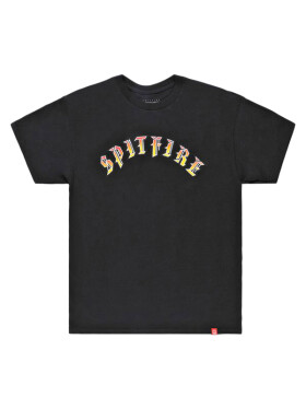 Spitfire OLD BLACK RED to YELLOW pánské tričko krátkým rukávem
