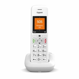 Gigaset E390 bílá / Bezdrátový domácí telefon / ECO DECT / SOS tlačítko / Telefonní seznam 200 kontaktů (TBFSSIE390060)