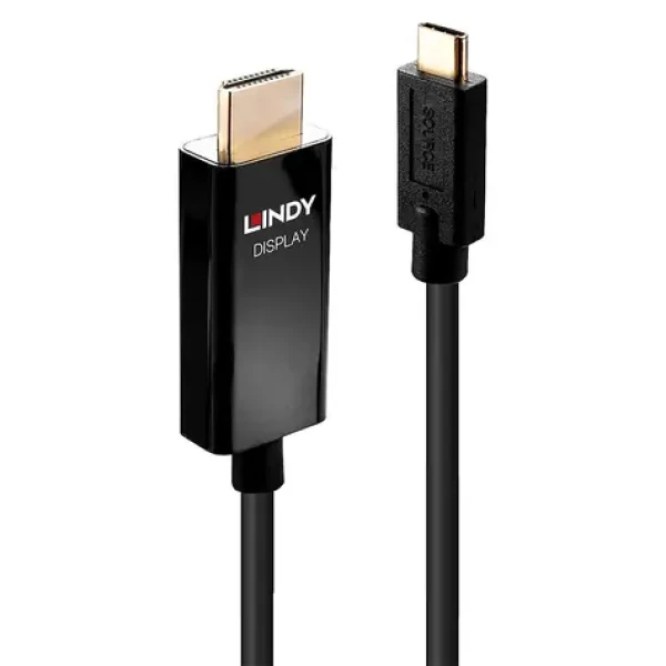 Lindy Adaptérový kabel USB-C - HDMI s HDR černá / Kabel / 4K 60Hz / 1m (43291)