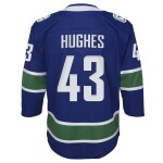 Outerstuff Dětský dres Vancouver Canucks NHL Quinn Hughes #43 Premier Modrá (YOUTH)