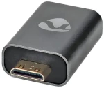 Nedis Adaptér mini HDMI(M) - HDMI(F) šedá / Adaptér / High Speed s Ethernetem (CVTB34906GY)