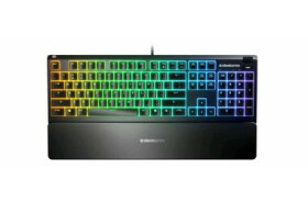 SteelSeries Apex 3 černá / herní klávesnice / RGB podsvícení / US layout (64795)