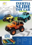 Auto džíp terénní na setrvačník 14 cm