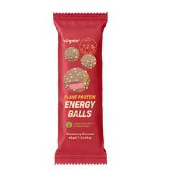 Vilgain Plant protein energy balls BIO-jahoda s kokosem 45g