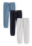 Tepláky slim-fit s elastickým pasem a stahovací šňůrkou 3pack Minoti 29FLEECE286 - 164/170 | 14/15let