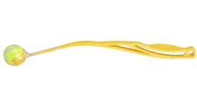 HUHUBAMBOO Házecí hračka s tenisákem 68 cm žlutá / Aport a přetahování (356956)