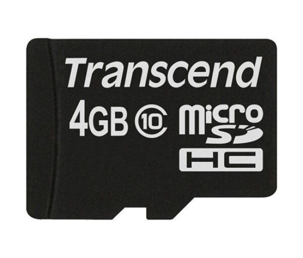 TRANSCEND MicroSDHC karta 4GB Class 10, bez adaptéru EDF_325066