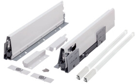 Strong výsuv StrongBox 500/140mm, bílý, hranatý reling (402581)