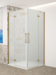 GELCO - TRINITY GOLD čtvercový kout 800x800 rohový vstup, matné sklo, GT2280-80M-G GT2280-80M-G