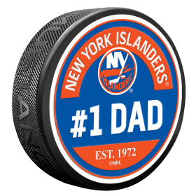 Mustang Puk New York Islanders NHL #1 Dad Textured Puck