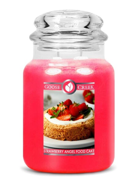 Goose Creek - Andělský jahodový koláč Svíčka ve skle 680 g