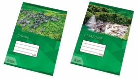 ...PAPÍRNY BRNO Školní sešit 545 1 ks (mix) / Formát: A5 / Počet stránek: 40 / Čtverečkovaný (5x5 mm) (130382)