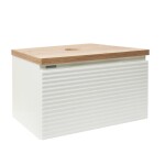 Koupelnová skříňka pod umyvadlo Naturel Savona 98x43x44,8 cm bílá lesk, deska dub halifax SAVONA100BIDDH SAVONA100BIDDH