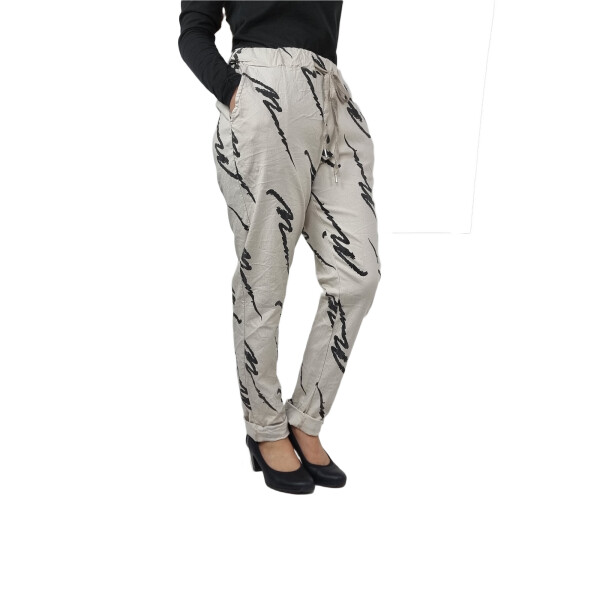 HOSH Dámské kalhoty STYLE Velikost: UNI, Barva: Béžová