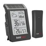 RainPoint BALDRTHERM B0596WT2H2P-V1 černá / Meteostanice / venkovní čidlo / solární napájení / dosah 100 m / IP54 (B0596WT2H2P-V1 Black)
