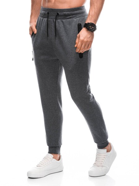 Edoti Men's sweatpants with zippered pockets EM-PASK-0102