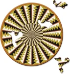 CURIOSI Kulaté puzzle Picoli: Kolotoč