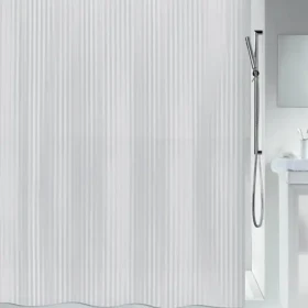 Spirella TWILL sprchový závěs 120 x 200 cm bílý / PEVA (7610583058430)