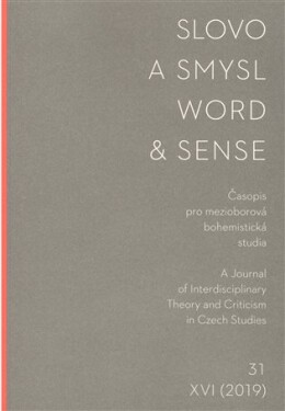 Slovo a smysl 31/ Word & Sense 31