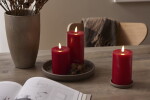 Star trading LED svíčka FLAMME FLOW V.12,5cm červená