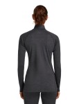 Dámské merino tričko s dlouhým rukávem ICEBREAKER Wmns 260 ZoneKnit LS Half Zip, Jet Heather velikost: XL