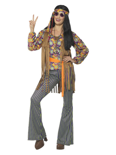 Smiffys.com Kostým - Hipísačka barevná Velikost: S