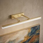Koupelnové nástěnné LED svítidlo APP1876-1W 60cm BRUSH GOLD OSW-66031