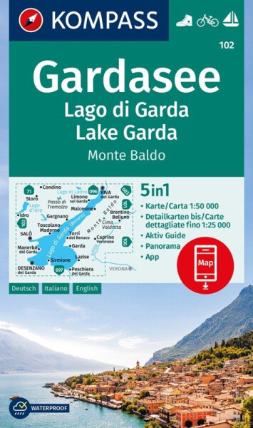 Lago di Garda 1:50 000 / turistická mapa KOMPASS 102