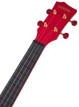 Cascha HH 2280 Carbon Fibre Ukulele Set Red