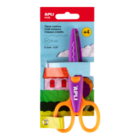 APLI kreativní nůžky - obloučky, 13,5 cm, kulatá špička, symetrické