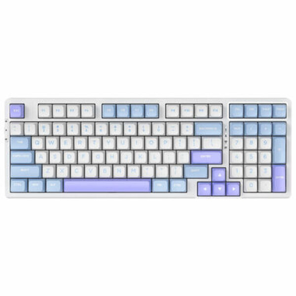 VGN V98 Pro Blueberry Ice Cream - Sea Salt / Bezdrátová herní klávesnice / mechanická / 2.4GHz + Bluetooth / US Layout (V98 PRO V2 BICSS)