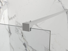 Erga Paris, stabilizační vzpěra pro sprchové zástěny o tloušťce skla 8mm, délka max. 100% 150cm, broušená ocel, ERG-V02-PARIS-BAR-BS