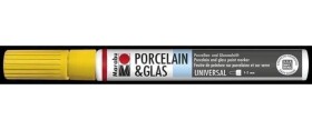 Marabu Popisovač na sklo/porcelán 1-2 mm - žlutý