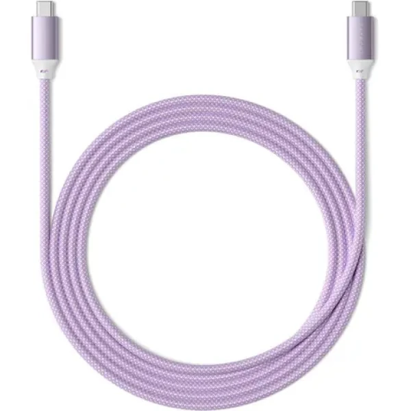 Satechi kabel USB-C na USB-C fialová / 100W / 2m (ST-TCC2MV)