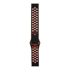 Tactical 701 Double Silikonový Řemínek 20mm černo-červená (8596311125645)