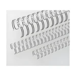 EuroSupplies Kovové hřbety (3/1") 9,5 mm stříbrné / Hřbety / pro 51–65 listů 80 g papíru / 100 ks
