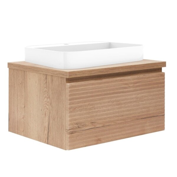 Koupelnová skříňka s umyvadlem a krycí deskou Naturel Savona 98x43x44,8 cm dub Halifax mat SAVONA100DHDU SAVONA100DHDU