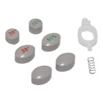 HANSGROHE - Náhradní díly Sada tlačítek pro termostatickou baterii Ecostat 1001 na stěnu, šedá 97231000