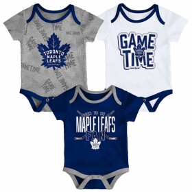 Outerstuff Kojenecké Body Toronto Maple Leafs 3-pack Game Time S/S Creeper Set - Newborn Velikost: Kojenec 6-9 měsíců