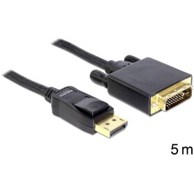 Delock DisplayPort / DVI kabelový adaptér Konektor DisplayPort, DVI-D 24+1pol. Zástrčka 5.00 m černá 82593 Kabel DisplayPort