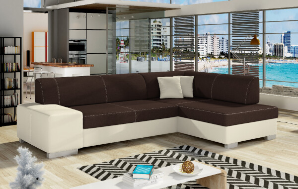 Sedací souprava Fabio Provedení: Pravá varianta, látka: Sawana 26/ Soft 33 beige